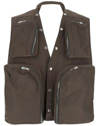 Rick Owens - Vest With V-Neck - Lyst