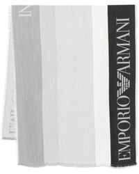 Emporio Armani - Striped Stole - Lyst