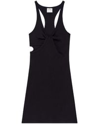 Courreges - Fitted Dress With Unique Twist Detail - Lyst