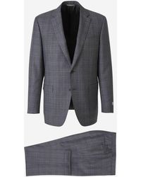 Canali - Prince Of Wales Wool Suit - Lyst