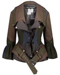 Junya Watanabe - Ruffle-hem Unstructured Jacket With Belt Clothing - Lyst
