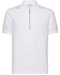 Ferragamo - Piquet Cotton Polo Shirt - Lyst