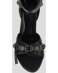 Balenciaga - Cagole 110Mm Leather Sandals - Lyst