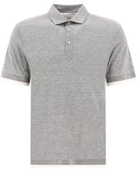 Brunello Cucinelli - "Faux Layering" Polo Shirt - Lyst