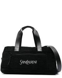 Saint Laurent - Logo-Jacquard Zipped Duffle Bag - Lyst