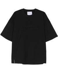 John Richmond - Balat Cotton Crewneck T-Shirt With Embroidered Logo - Lyst