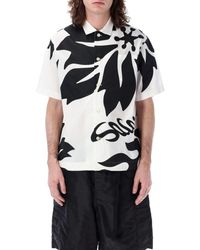 Sacai - Floral Patch Shirt - Lyst