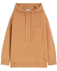 Max Mara - Wool And Cashmere Hooded Sweater - Lyst
