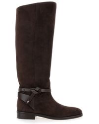 Jimmy Choo - 'Lawton' Knee-High Boots With Knotted Detail - Lyst