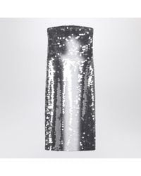 Sportmax - Midi Dress With Gradient Sequin Effect - Lyst
