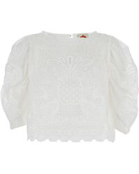 FARM Rio - Embroidered Blouse - Lyst