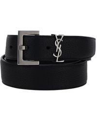 Saint Laurent - Multicolored Cocco Print Silk Belt For - Lyst