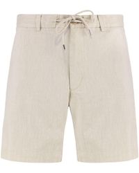 BOSS - Linen Blend Bermuda-Shorts - Lyst