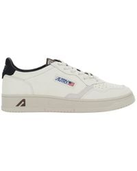Autry - 'Medalist' Low Top Sneakers With Logo Patch On Tongue And Side And Logo Lettering On The Heel - Lyst