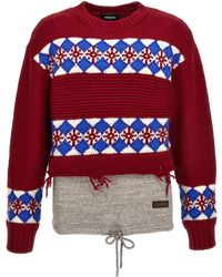 DSquared² - Jacquard Sweater Sweater - Lyst