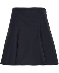 Valentino Micro Faille Skirt - Black