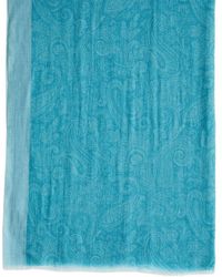 Foulard Écharpe ETRO - Laine Et Soie - Multicolore - Occasion