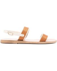 Ancient Greek Sandals - Clio Nappa/Raffia Shoes - Lyst