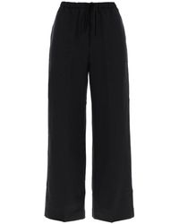 Totême - Toteme Lightweight Linen And Viscose Trousers - Lyst