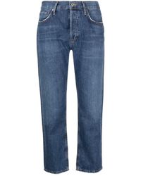 Agolde - Low-rise Cropped Jeans - Lyst