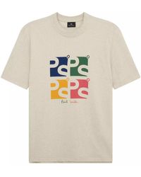 PS by Paul Smith - Reg Fit Ss T Shirt Square Ps - Lyst