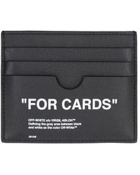 Off-White c/o Virgil Abloh - Printed Leather Card Holder - Lyst