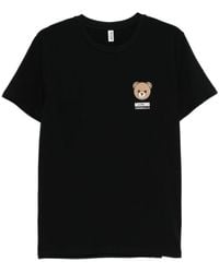 Moschino - Cotton Short-Sleeved T-Shirt With Logo - Lyst