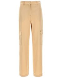 MICHAEL Michael Kors - Cargo Satin Pants With Relaxed Fit - Lyst