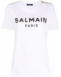 Regan Skru ned gips Balmain T-shirts for Women - Up to 60% off at Lyst.com