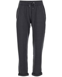 Brunello Cucinelli - Pants With Elastic Waistband And Monile - Lyst