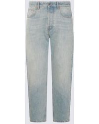 Valentino - Blue Cotton Jeans - Lyst