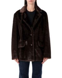 Stand Studio - Evyn Faux Fur Jacket - Lyst