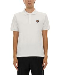 KENZO - Polo Shirt With Happy Tiger Embroidery - Lyst