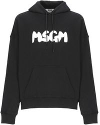 MSGM - Hoodie With Logo - Lyst