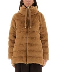 Herno - Plush Eco Fur Down Jacket - Lyst