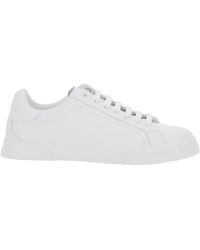 Dolce & Gabbana - 'Portofino Light' Sneakers With Logo Patch On The Tongue And Tonal Logo Lettering On The Heel - Lyst