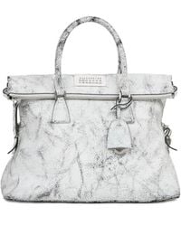 Maison Margiela - 5ac Loved To Death Crackled Effect Leather Medium Bags - Lyst