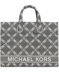 MICHAEL Michael Kors - Large Gigi Logo Jacquard Tote Bag - Lyst