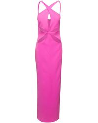 Monot - Halterneck Petal Cutout Dress - Lyst