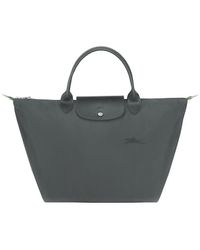 Longchamp - 'M Le Pliage Original' Shoulder Bag With Embossed Logo - Lyst