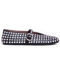 Alaïa - Strass Ballet Flats - Lyst