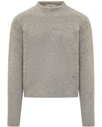 Ami Paris - Ami Alexandre Mattiussi Wool Sweater With Logo - Lyst