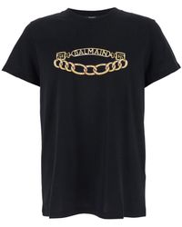 Balmain - T-Shirt With Print - Lyst