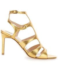 Tom Ford - Laminated Printed Lizard Sandal - Lyst