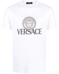 Versace - T-Shirt With Medusa Head Print - Lyst