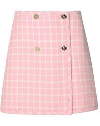 Versace - Check-Pattern Skirt - Lyst