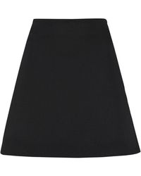 Bottega Veneta - Wool Mini Skirt - Lyst