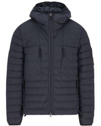 Stone Island - Hooded Seamless Down Jacket - Lyst