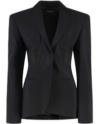 Mugler - Single-Breasted One Button Jacket - Lyst