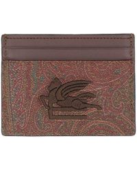 Etro - Coated Canvas Card Holder - Lyst